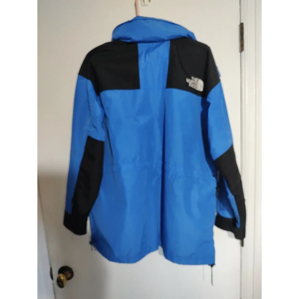 THE NORTH FACE Men Blue Black Mountain Gore-Tex Parka Jacket Sz L Outdoor Coat